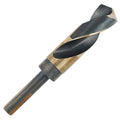 COMOWARE 1" Reduced Shank Drill Bit, HSS M2, Black & Gold Drill Bit with 3-Flat 1/2" Shank, 135° Split Point, Metal Drills Bits for Steel/Aluminum/Iron/Plastic/Wood, for Electricians & DIY