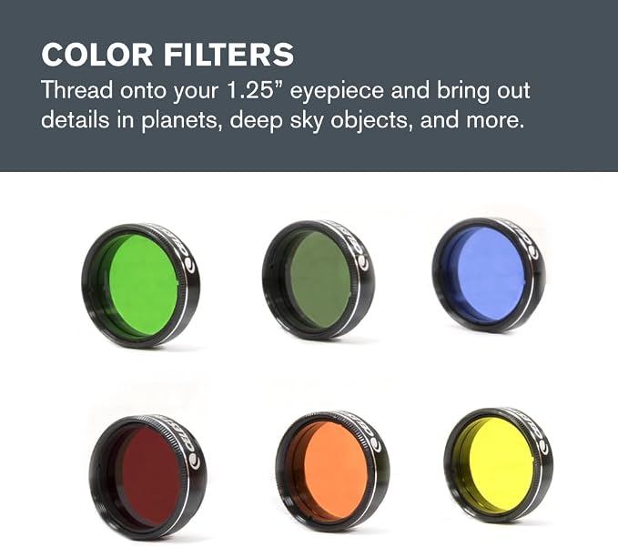 Celestron Accessory Kit with Five 1.25" Plossl Eyepieces, 2X Barlow and Filter - Image 4