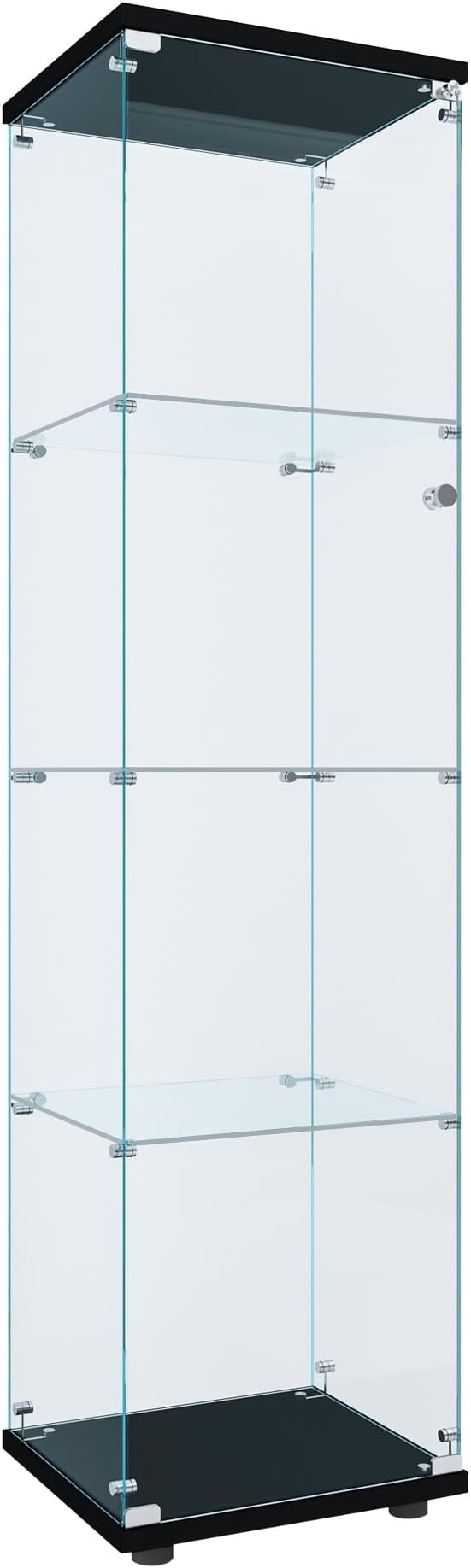 FLYMUHJIA Curio Cabinet Glass Display Case by FLYMUHJIA