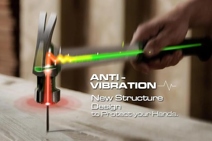 Sturnus Graphite 13oz Velocity Rip Claw Hammer – 13oz, Lightweight Aluminum & Ergonomic, Pro-Grade with Anti-Vibration Grip (Milled Face, Long Handle)