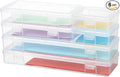novelinks Clear Pencil Box and Small Plastic Storage Containers by novelinks