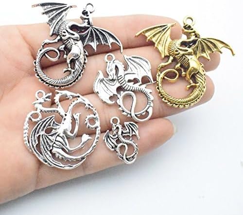 100g Craft Supplies Mixed Flying Dragon Charms Pendants Beads Charms Pendants - Image 5