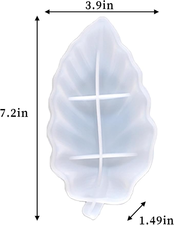 Wehous Resin Tray Molds Leaf Tray Silicone Resin Mold Irregular Jewelry Plate - Image 3