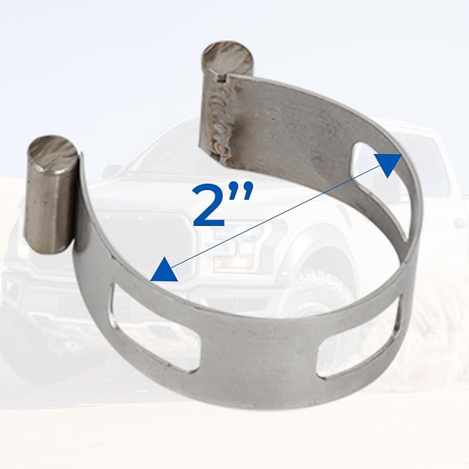 2" (50.8mm) Stainless Exhaust Tacking Band Clamp-On For Welding Fabrication