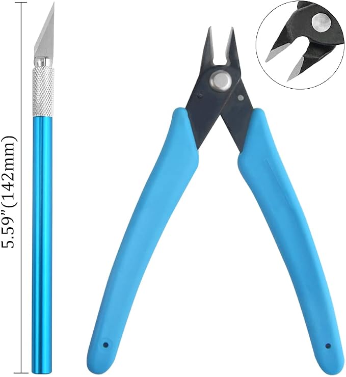 Professional 8 PCS Model Tools Kit Modeler Basic Tools Craft Set Hobby Building - Image 4