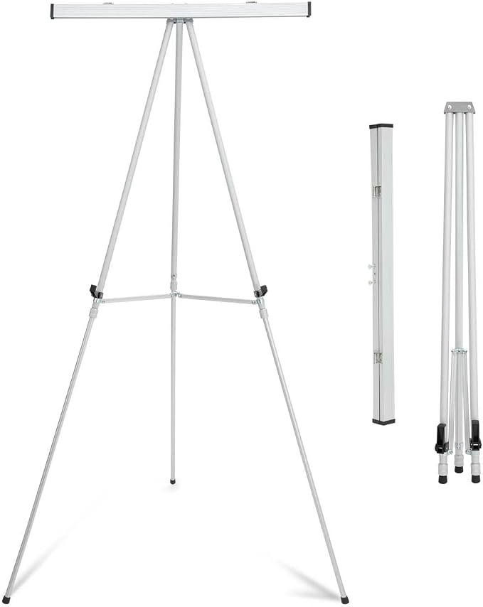Falling in Art Aluminum Flip Chart Display Easel Stand by FallinginArt