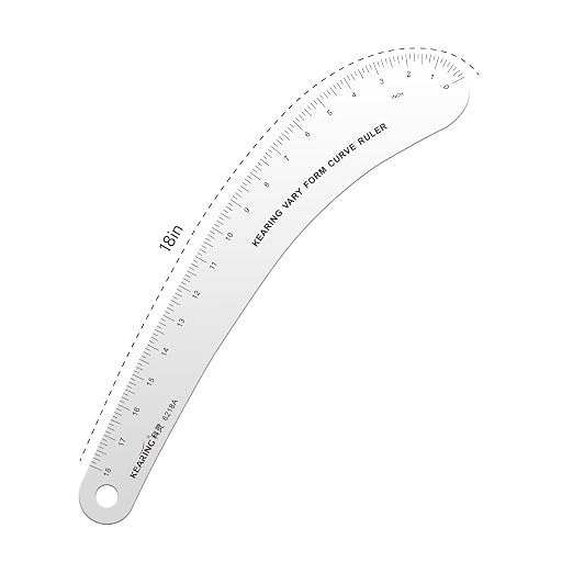 KEARING 18" Aviation Aluminum Hip Curve Ruler - Image 2