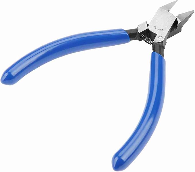 4" Mini Electrical Diagonal Pliers Cable Pliers High Hardness Wire Cable Snips Flush Cutter Snips Cutting Nippers Tools (1 PCS)