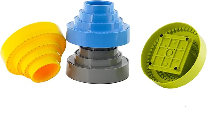 DZQ Rotating Bur Holder 116 Holes,Rotary Tool Holder 1/8" Diameter,Mandrel Drill Holder 360 Degree Rotating,for Drill Home and Garage Tool Accessories(Yellow)