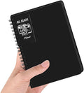 5x7in Black Paper Mixed Media Sketchbook, 110gsm Spiral Bound Art Journal by E-WEICHEN