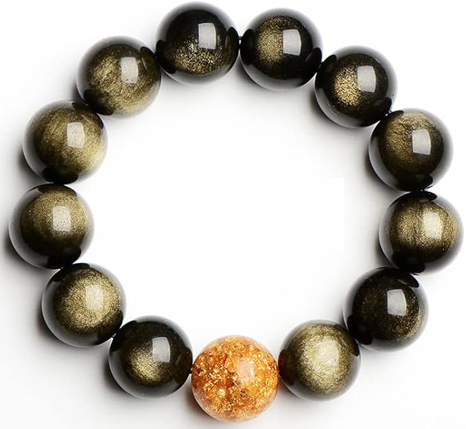 Zenkeeper 116 Pcs Gold Sheen Obsidian Beads - Image 5