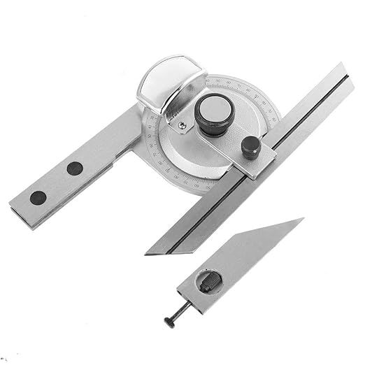 360 Degree Steel Universal Bevel Protractor Angle Finder Measuring Ruler Magnifying Glass Ruler Tool,Precision Angle Measuring