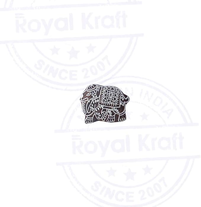 Royal Kraft Wooden Stamps DIY Fabric, Henna Printing Blocks THDtag079 - Image 2