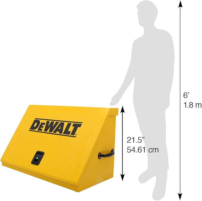 DeWalt 36" x 17" Triangle Toolbox - Steel, Yellow