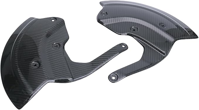 Motorcycle Front Brake Caliper Disc Guard Fairing Protector for BMW M1000RR S1000R S1000RR S1000XR 2020 2021 2022 2023 2024 Carbon Fiber Aero Disc Fender Accessories (ABS Carbon Fiber-Vibrant)