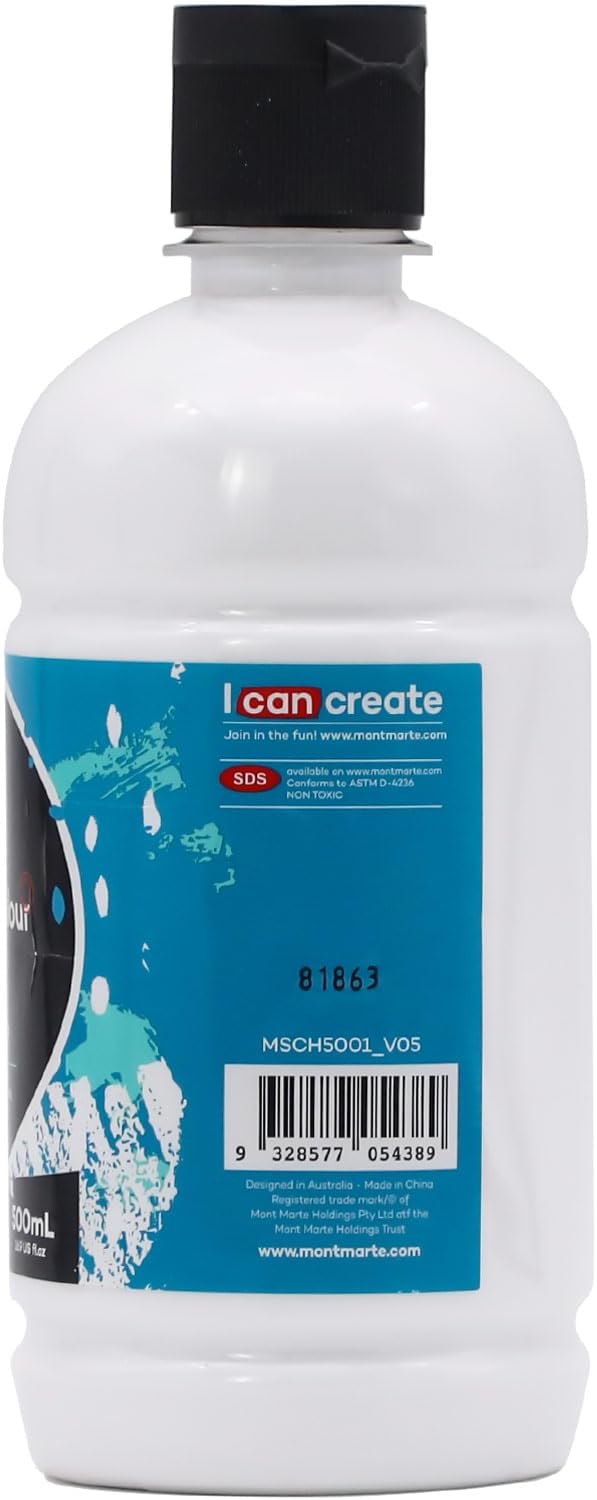 Mont Marte Signature Titanium White Acrylic Paint, Semi-Matte Finish, Suitable - Image 4