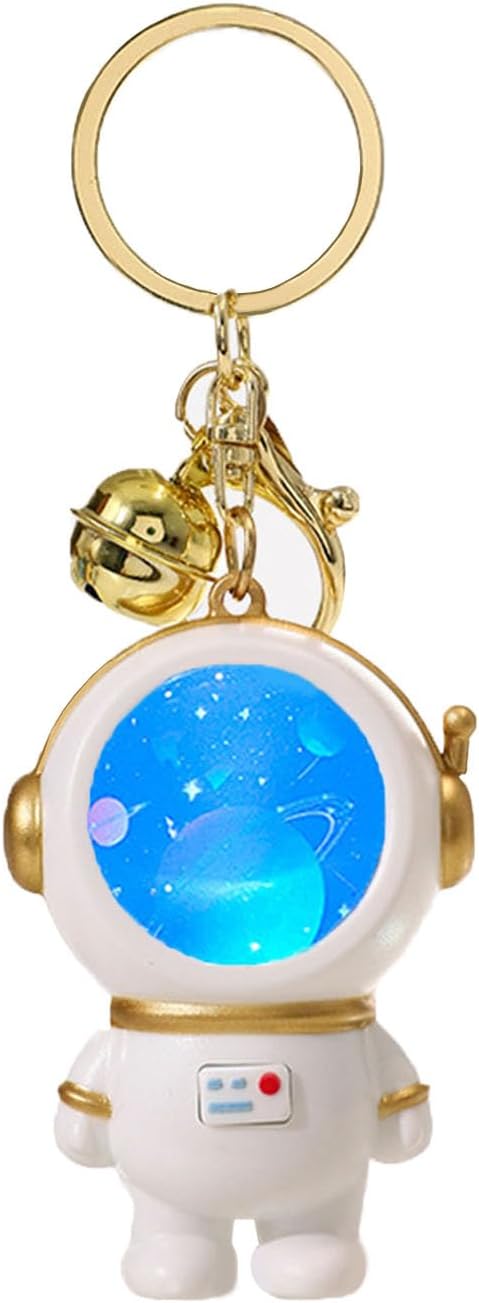 Illuminated astronaut key chain, Space Galaxy Planet, bag and wallet accessories by Unknown
