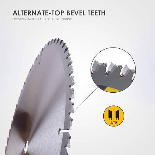 Luckyway 10 Inch Miter/Table Saw Blades 40T Farming with 5/8 Inch Arbor TCT Circular Saw Blade for Cutting Wood, 2-Pack