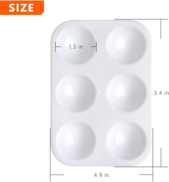 Tamaki 16 PCS Plastic Paint Tray Palettes, DIY Craft and Art Painting - Image 3