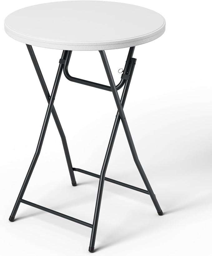 Folding Table, 32 Inch Foldable Cocktail Bar, High Top Round Folding Tables No by FoldingFurniture