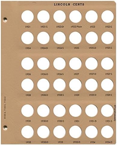 Dansco Lincoln Cents Replacement Page 1921 – 1934-D Page 2 by Unknown