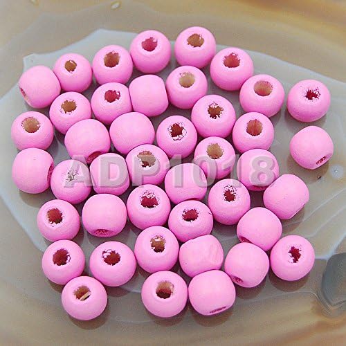 AD Beads Wood Spacer Loose Wooden Craft Beads Big Hole Beads Assorted by ADBeads