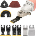 Oscillating Tool Adapter for Angle Grinder,Oscillating Multi Tool Kit with 19-piece Electric Multitool for Cutting Wood Drywall Nails Remove Grout & Sanding.