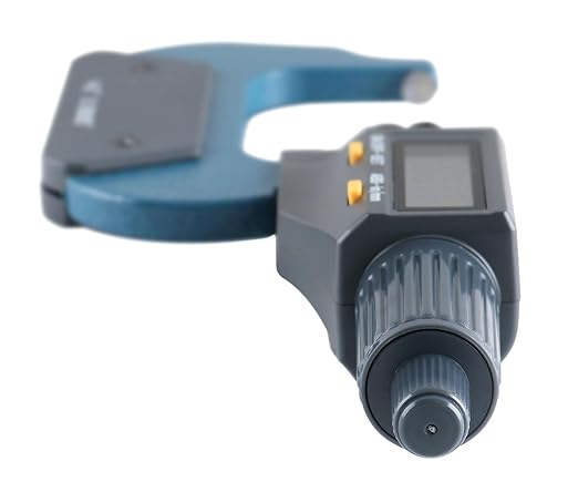 Accusize Industrial Tools 1-2''/25-50mm x 0.00005''/0.001mm 2 Key Electronic Digital Outside Micrometer, mm/inch, Metric/Imperial, Md71-0002