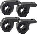 Motorcycle Bull Bar Mounting Bracket 4PCS Horizontal Light Mount Clamp Kit for 0.59" /0.75" /0.87"/0.98"/1.1"/1.25"Tubes fit for LED Driving Lights, Spotlights Fits Truck, ATV, & Motorcycle Crash Bars
