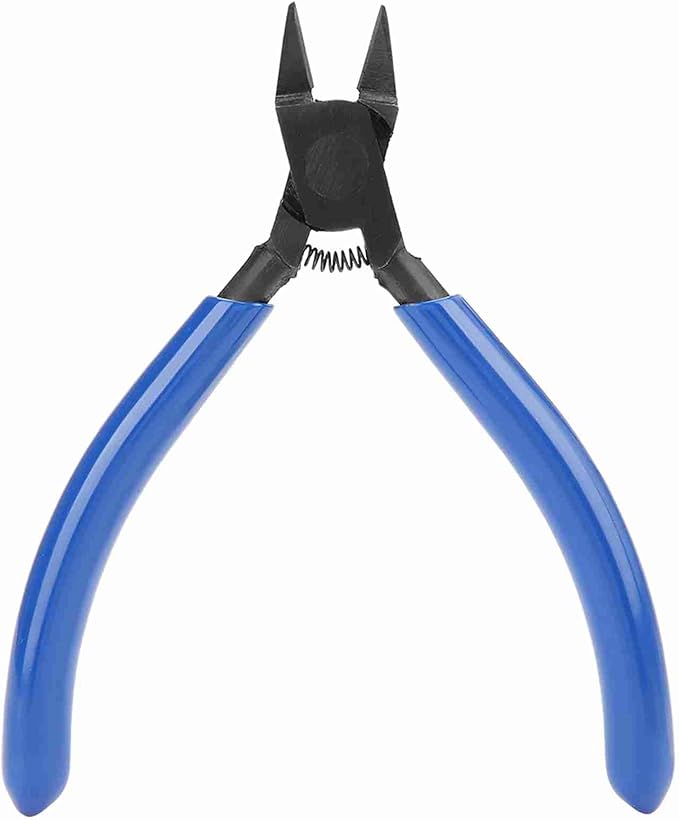 4" Mini Electrical Diagonal Pliers Cable Pliers High Hardness Wire Cable Snips Flush Cutter Snips Cutting Nippers Tools (1 PCS)