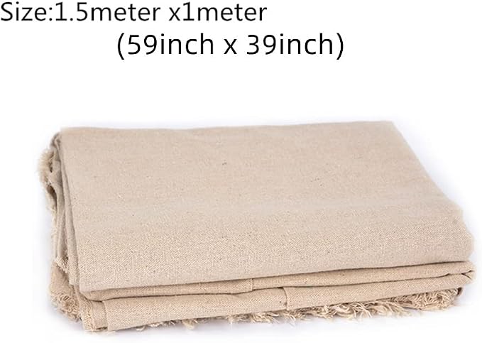 Pottery Special Linen Hessian Cotton Linen Tablecloth Pottery Clay Printing - Image 2