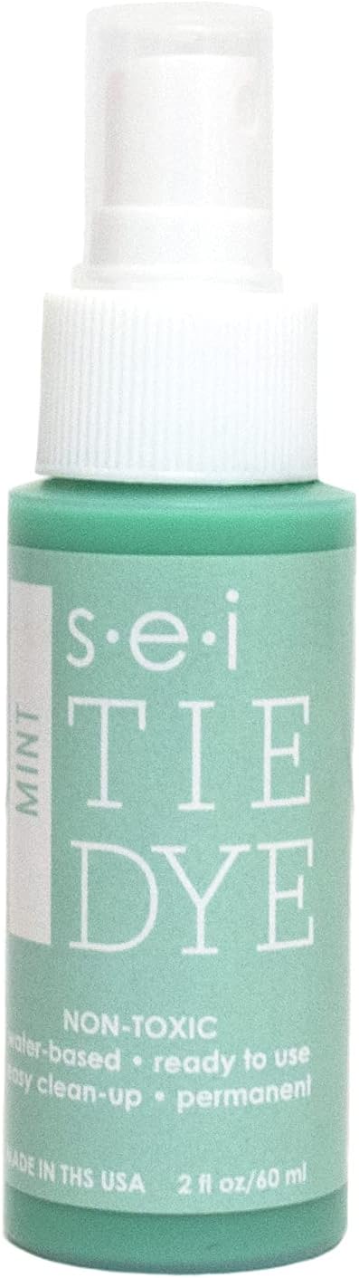 S.E.I. Mint Tie Dye Spray Bottle: 2oz. Non Toxic Fabric Dye Spray, DIY by SEI
