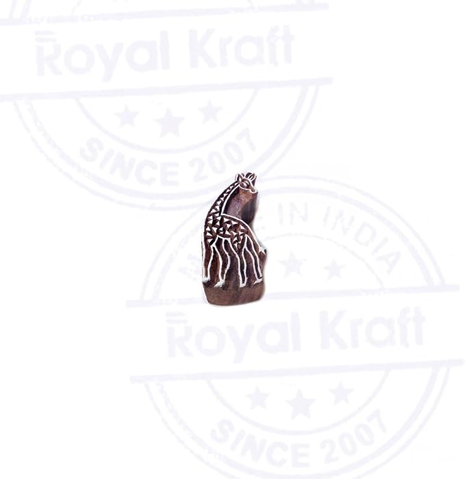 Royal Kraft Wooden Stamps DIY Fabric, Henna Printing Blocks THDtag051 - Image 2
