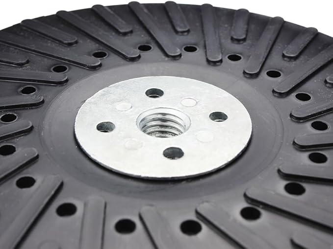 BHA Angle Grinder Ribbed Backing Pad for Resin Fiber Disc, 7" x 5/8" x 11