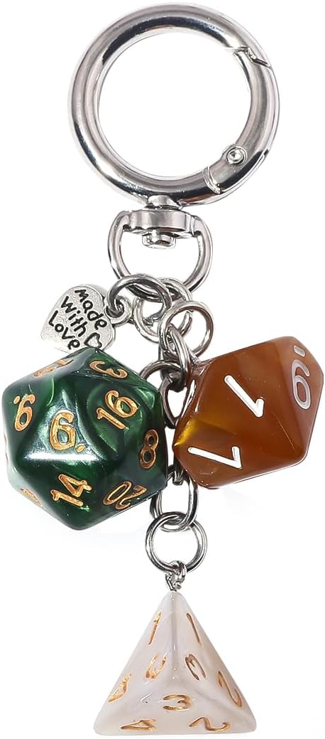 Dice Bag Charms Keychain for Women Men by Disengor