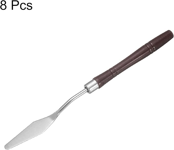 HARFINGTON 8pcs Palette Knife Painting Tool 7.09" Pointed Stainless Steel Blade - Image 3