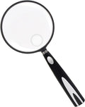 Feosky Handheld Reading Magnifier, 90mm Shatterproof Lens, Non-Slip Handle by Feosky