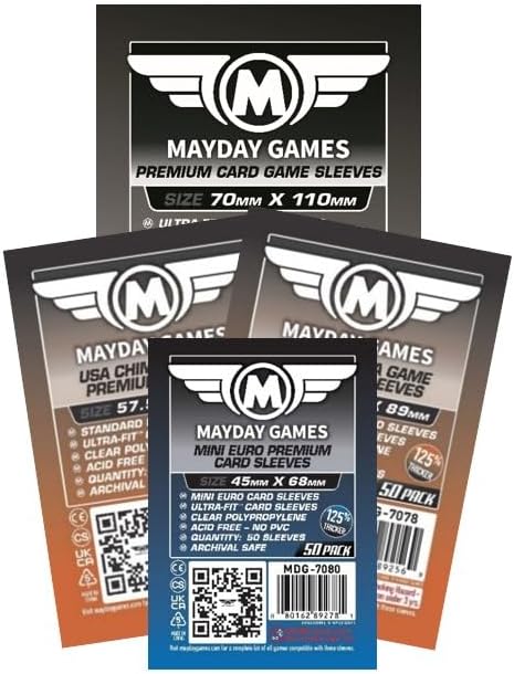 Mayday Games Scythe Game Accessory -Premium Compatible Card Sleeve Bundle by MAYDAYGAMES