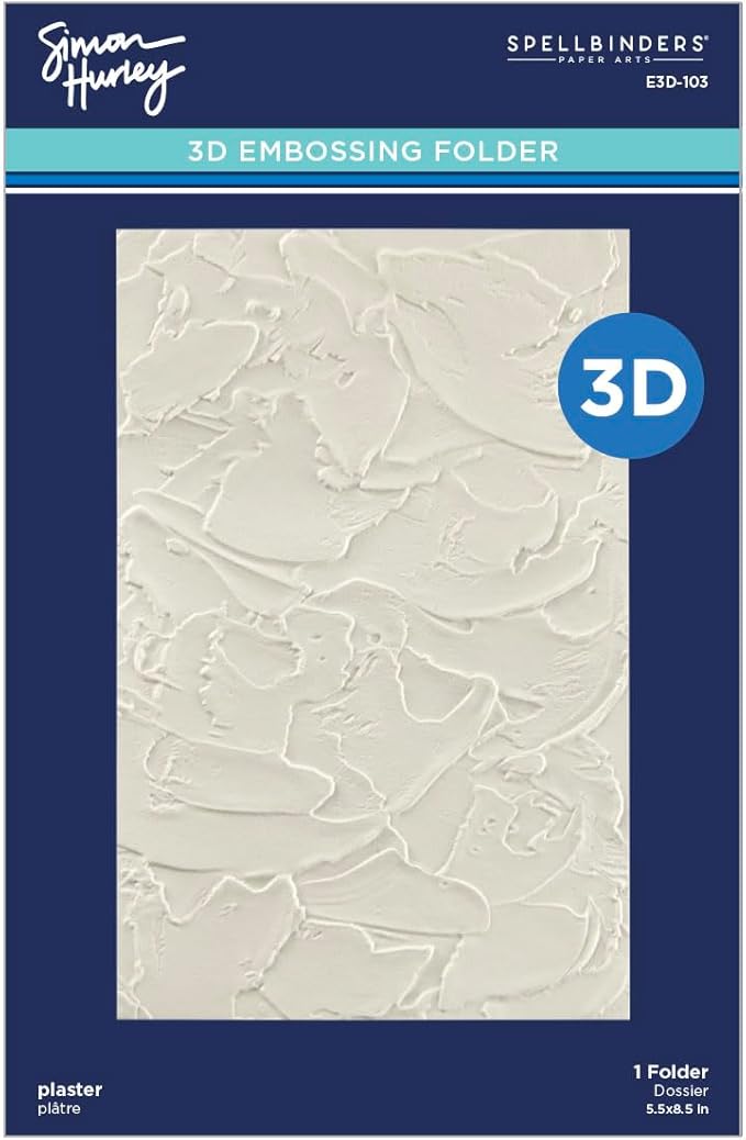 Spellbinders E3D-103 Plaster 3D Embossing Folder from Simon's Birthday Bash by Unknown