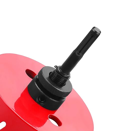 6 inch / 152mm Hole Saw with SDS Plus Arbor and Hex Shank Arbor, HSS Bi-Metal Hole Drilling Cutter for Wood Boards Plastic and Thin Metal (6 inch / 152mm)