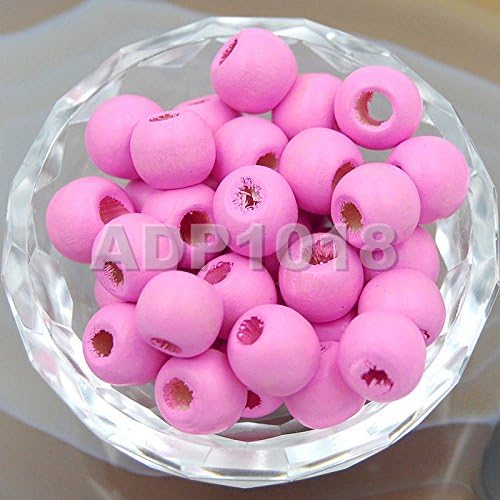 AD Beads Wood Spacer Loose Wooden Craft Beads Big Hole Beads Assorted - Image 2