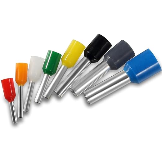 800PCS Wire Ferrules, Sopoby Insulated Ferrule Crimp Pin Terminal Kit for Electrical Projects, AWG 24-10, 8 Sizes