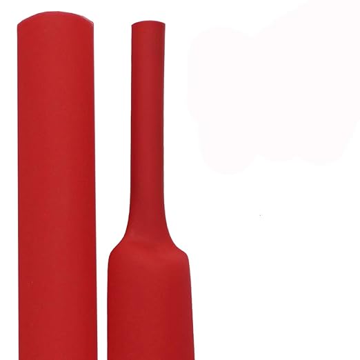 XHF 1 Inch (25mm) 3:1 Waterproof Heat Shrink Tubing Marine Grade Wire Cable Adhesive Lined Tube Insulation Seal Against Moisture Corrosion and Air Leakage, 4 Ft Red