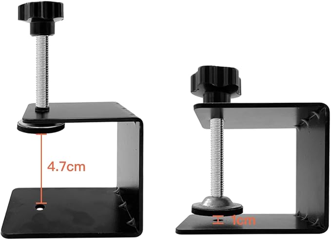 Drawer Front Installation Clamps, Cold-Rolled C Clamps for Woodworking, Door Installation Tools and Cabinet Tools with Protective Pads (6 Pcs)