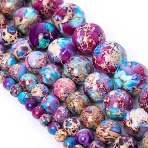Zenkeeper 108 Pcs Sea Sediment Imperial Jasper Beads - Image 2