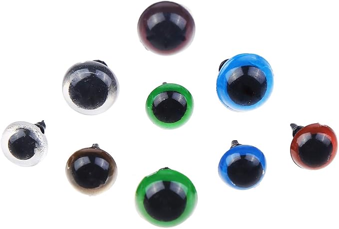 370 PCS 5mm-20mm Solid Black Eyes - Image 4