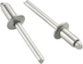 450pcs 1/8" x 1/4" Aluminum Blind Rivets, 3.2 x 6mm Pop Rivets,Rivets for Metal,Silver