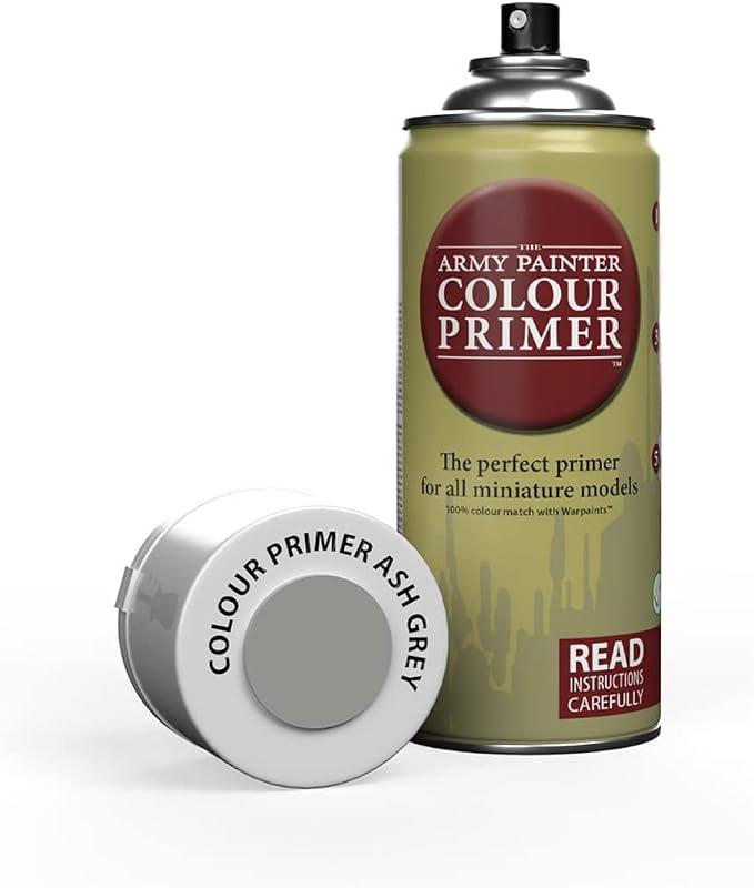 The Army Painter Colour Primer Ash Grey, 400 mL Acrylic Spray Primer, Spray by TheArmyPainter