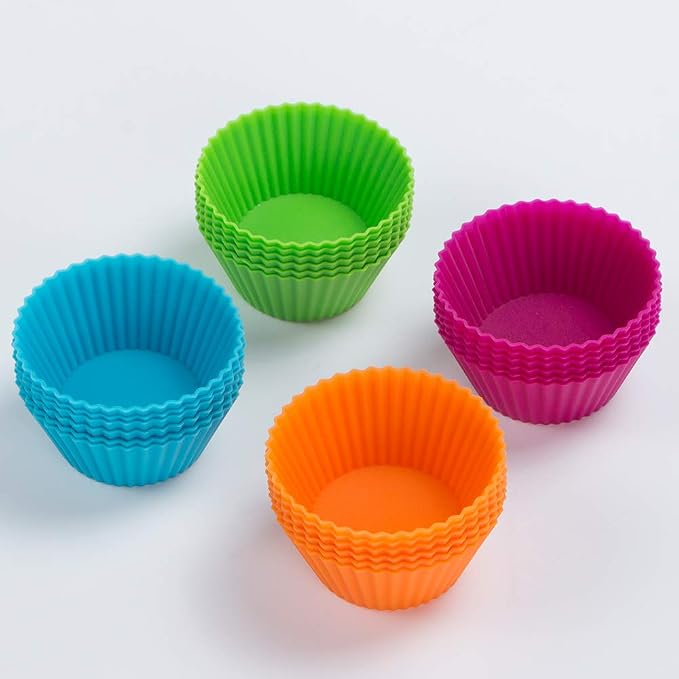 Webake Silicone Cupcake Baking Cups Muffin Liners Reusable Silicon Muffin Tin - Image 8