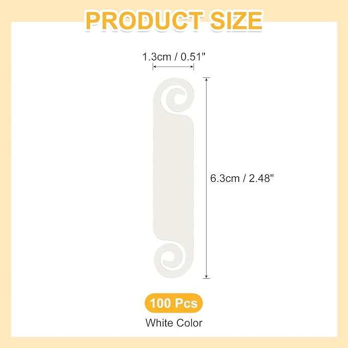 PATIKIL Cable Tags Flexible Cable Management Labels Cord Identification Tags, Wire Cord Markers for USB Computer Phone Charger Power - 100Pcs (White)